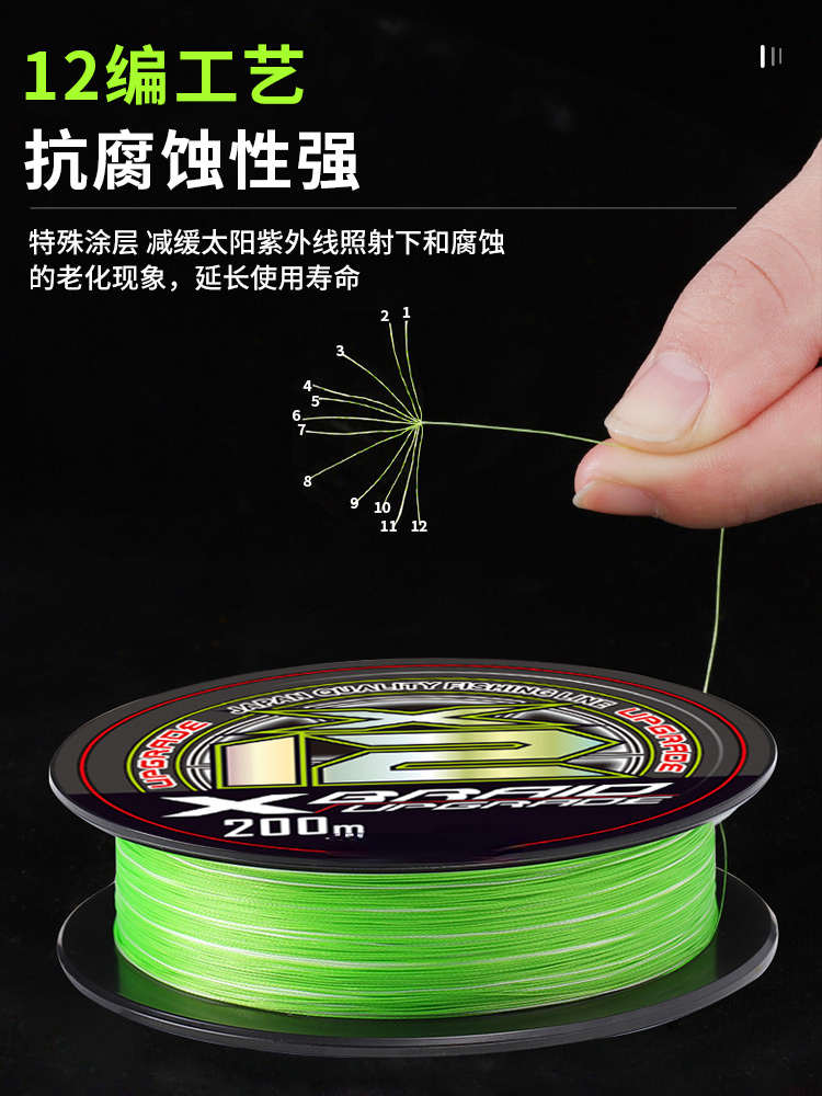 Ligne YGKV8 tressée 12 importé - Fish Finder Cable avis et prix